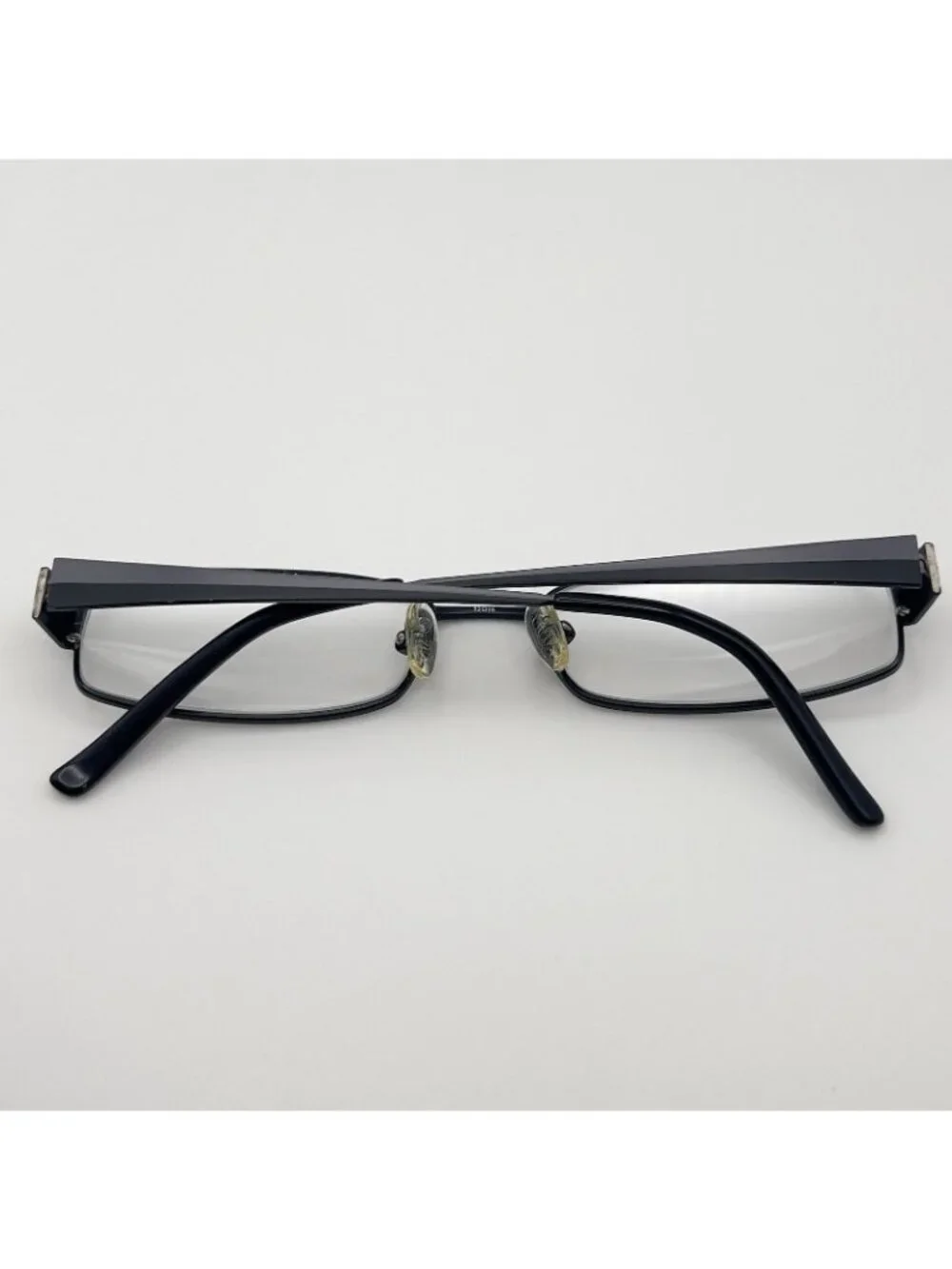 Guess 1581 Eyeglass Frames Rectangle Flex Spring Metal Blk Black 52-16-130 Case